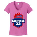 Women's Heavy Cotton 100% Cotton V Neck T Shirt Thumbnail