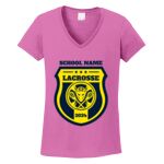 Women's Heavy Cotton 100% Cotton V Neck T Shirt Thumbnail