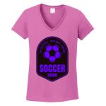 Women's Heavy Cotton 100% Cotton V Neck T Shirt Thumbnail
