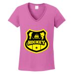 Women's Heavy Cotton 100% Cotton V Neck T Shirt Thumbnail