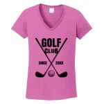 Women's Heavy Cotton 100% Cotton V Neck T Shirt Thumbnail