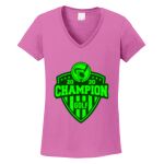 Women's Heavy Cotton 100% Cotton V Neck T Shirt Thumbnail