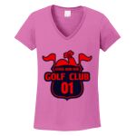 Women's Heavy Cotton 100% Cotton V Neck T Shirt Thumbnail