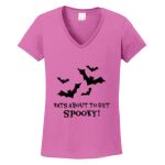 Women's Heavy Cotton 100% Cotton V Neck T Shirt Thumbnail