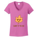 Women's Heavy Cotton 100% Cotton V Neck T Shirt Thumbnail