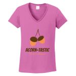 Women's Heavy Cotton 100% Cotton V Neck T Shirt Thumbnail