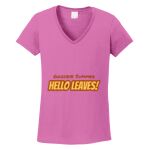 Women's Heavy Cotton 100% Cotton V Neck T Shirt Thumbnail