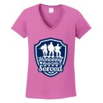 Women's Heavy Cotton 100% Cotton V Neck T Shirt Thumbnail