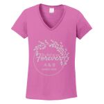 Women's Heavy Cotton 100% Cotton V Neck T Shirt Thumbnail