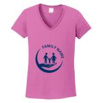 Women's Heavy Cotton 100% Cotton V Neck T Shirt Thumbnail