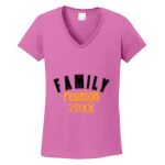 Women's Heavy Cotton 100% Cotton V Neck T Shirt Thumbnail