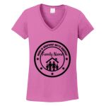 Women's Heavy Cotton 100% Cotton V Neck T Shirt Thumbnail