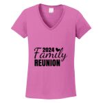 Women's Heavy Cotton 100% Cotton V Neck T Shirt Thumbnail