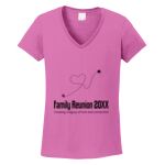 Women's Heavy Cotton 100% Cotton V Neck T Shirt Thumbnail