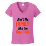 Women's Heavy Cotton 100% Cotton V Neck T Shirt Thumbnail