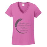 Women's Heavy Cotton 100% Cotton V Neck T Shirt Thumbnail