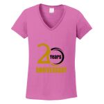 Women's Heavy Cotton 100% Cotton V Neck T Shirt Thumbnail