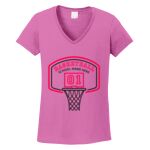 Women's Heavy Cotton 100% Cotton V Neck T Shirt Thumbnail