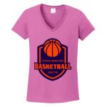Women's Heavy Cotton 100% Cotton V Neck T Shirt Thumbnail