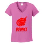Women's Heavy Cotton 100% Cotton V Neck T Shirt Thumbnail