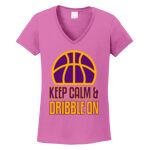Women's Heavy Cotton 100% Cotton V Neck T Shirt Thumbnail
