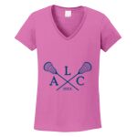 Women's Heavy Cotton 100% Cotton V Neck T Shirt Thumbnail