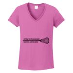 Women's Heavy Cotton 100% Cotton V Neck T Shirt Thumbnail