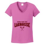 Women's Heavy Cotton 100% Cotton V Neck T Shirt Thumbnail