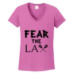 Women's Heavy Cotton 100% Cotton V Neck T Shirt Thumbnail