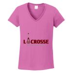 Women's Heavy Cotton 100% Cotton V Neck T Shirt Thumbnail