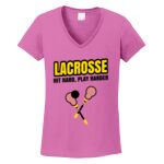 Women's Heavy Cotton 100% Cotton V Neck T Shirt Thumbnail