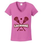 Women's Heavy Cotton 100% Cotton V Neck T Shirt Thumbnail