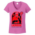 Women's Heavy Cotton 100% Cotton V Neck T Shirt Thumbnail