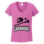 Women's Heavy Cotton 100% Cotton V Neck T Shirt Thumbnail