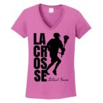 Women's Heavy Cotton 100% Cotton V Neck T Shirt Thumbnail