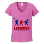 Women's Heavy Cotton 100% Cotton V Neck T Shirt Thumbnail