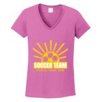 Women's Heavy Cotton 100% Cotton V Neck T Shirt Thumbnail