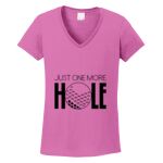 Women's Heavy Cotton 100% Cotton V Neck T Shirt Thumbnail