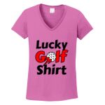 Women's Heavy Cotton 100% Cotton V Neck T Shirt Thumbnail