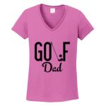 Women's Heavy Cotton 100% Cotton V Neck T Shirt Thumbnail