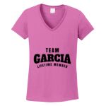 Women's Heavy Cotton 100% Cotton V Neck T Shirt Thumbnail