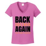 Women's Heavy Cotton 100% Cotton V Neck T Shirt Thumbnail