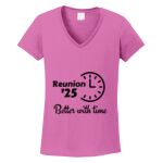 Women's Heavy Cotton 100% Cotton V Neck T Shirt Thumbnail