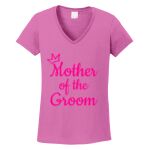 Women's Heavy Cotton 100% Cotton V Neck T Shirt Thumbnail