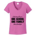 Women's Heavy Cotton 100% Cotton V Neck T Shirt Thumbnail