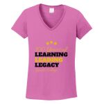 Women's Heavy Cotton 100% Cotton V Neck T Shirt Thumbnail