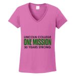 Women's Heavy Cotton 100% Cotton V Neck T Shirt Thumbnail