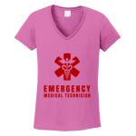 Women's Heavy Cotton 100% Cotton V Neck T Shirt Thumbnail