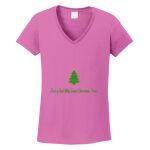 Women's Heavy Cotton 100% Cotton V Neck T Shirt Thumbnail
