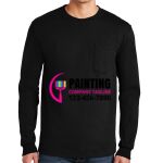 Ultra Cotton ® 100% US Cotton Long Sleeve T Shirt with Pocket Thumbnail